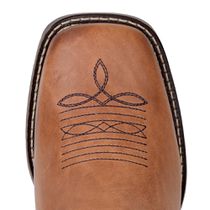 Bota Texana Masculina Cano Liso Em Couro Nobre Castor