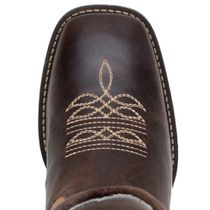 Bota Texana Masculina Cano Médio Em Couro Bovino