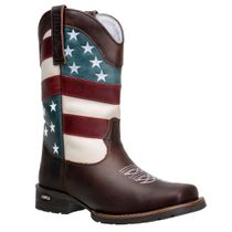 Bota Country Texana Em Couro Legítimo Bordados Cano Capelli Boots
