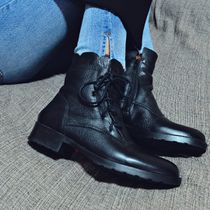 Coturno Feminino Despojado 100% Couro Legítimo Preto