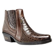 Botina Country Masculina De Couro Nobre Café