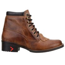 Coturno Country Masculino Em Couro Legitimo Cor Castor