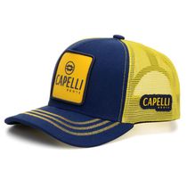 Boné Personalizado Capelli Boots Cor Jeans Com Amarelo