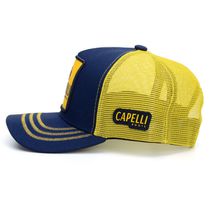Boné Personalizado Capelli Boots Cor Jeans Com Amarelo