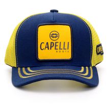 Boné Personalizado Capelli Boots Cor Jeans Com Amarelo