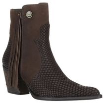 Bota Bico Fino Feminina Country De Cano Curto Snaker Cor Café