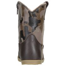 Baby Texana De Couro Cor Café Camuflado