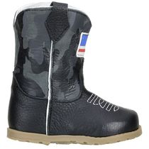 Baby Texana De Couro Legítimo Cor Preto Camuflado