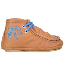 Destroyer Infantil Baby Em Couro Legítimo Cor Castor Azul