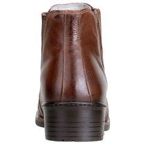Botina Escamada Masculina Em Couro Nobre Cor Pinhão