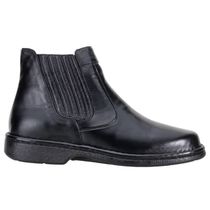 Bota Anti-stress Masculina Com Palmilha De Gel Confort Em Couro