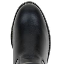Bota Hípica Montaria Masculina Feminina Em Couro Nobre Preto Pinhão