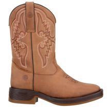 Bota Texana Masculina Em Couro Nobre Crazy Horse Tabaco Solado Capelli