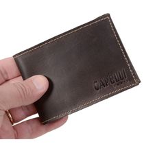 Carteira Masculina Modelo Pratico 100% Couro Cor Café