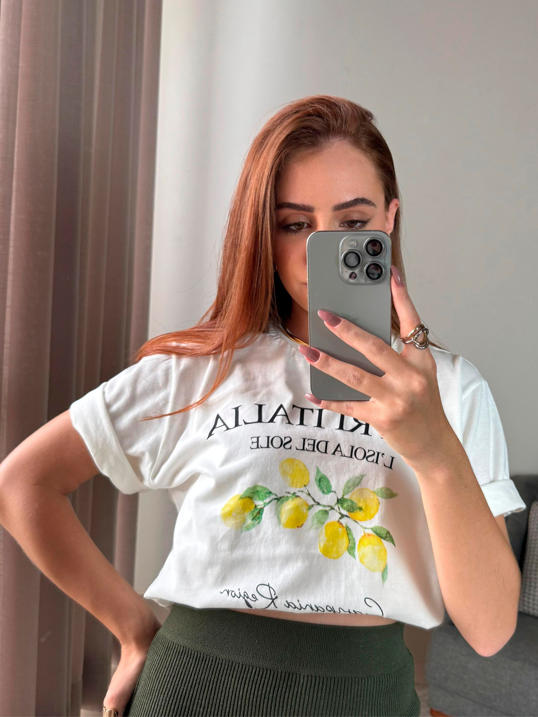 T-Shirt Estampada Lemon - Loja Mariah Júlia 