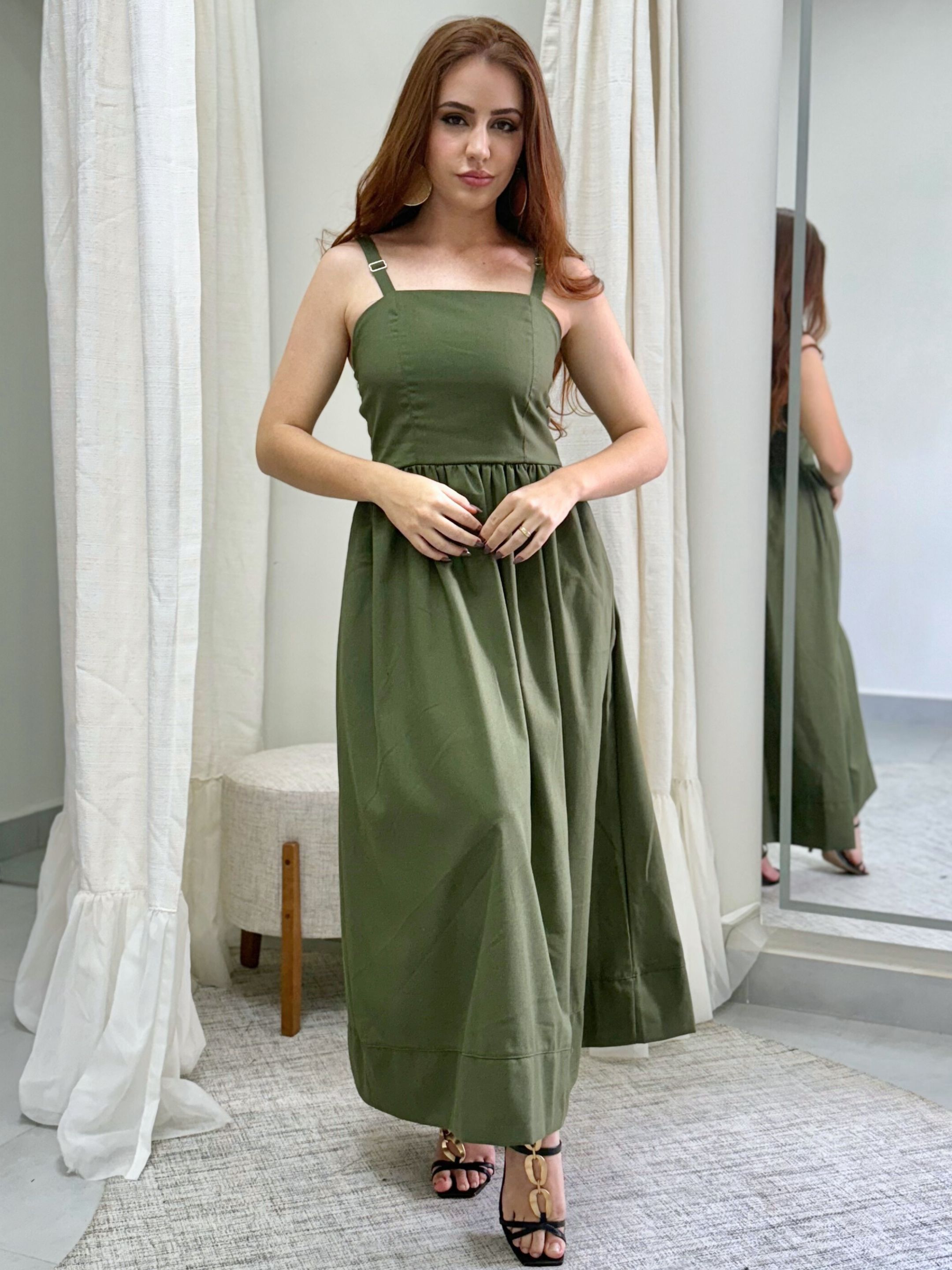 Vestido Munique Verde Mil... - Loja Mariah Júlia 