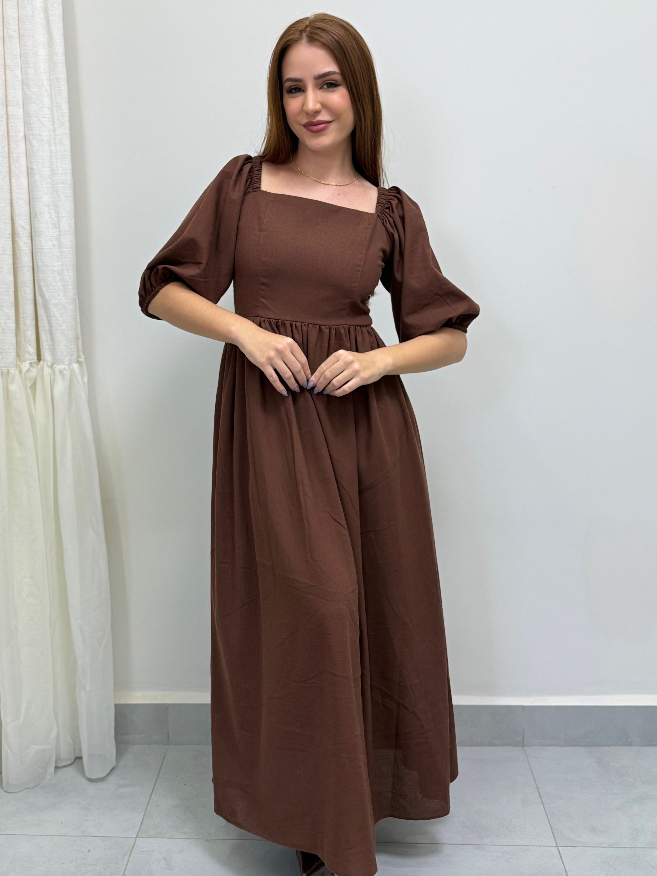 Vestido Louise Marrom - Loja Mariah Júlia 