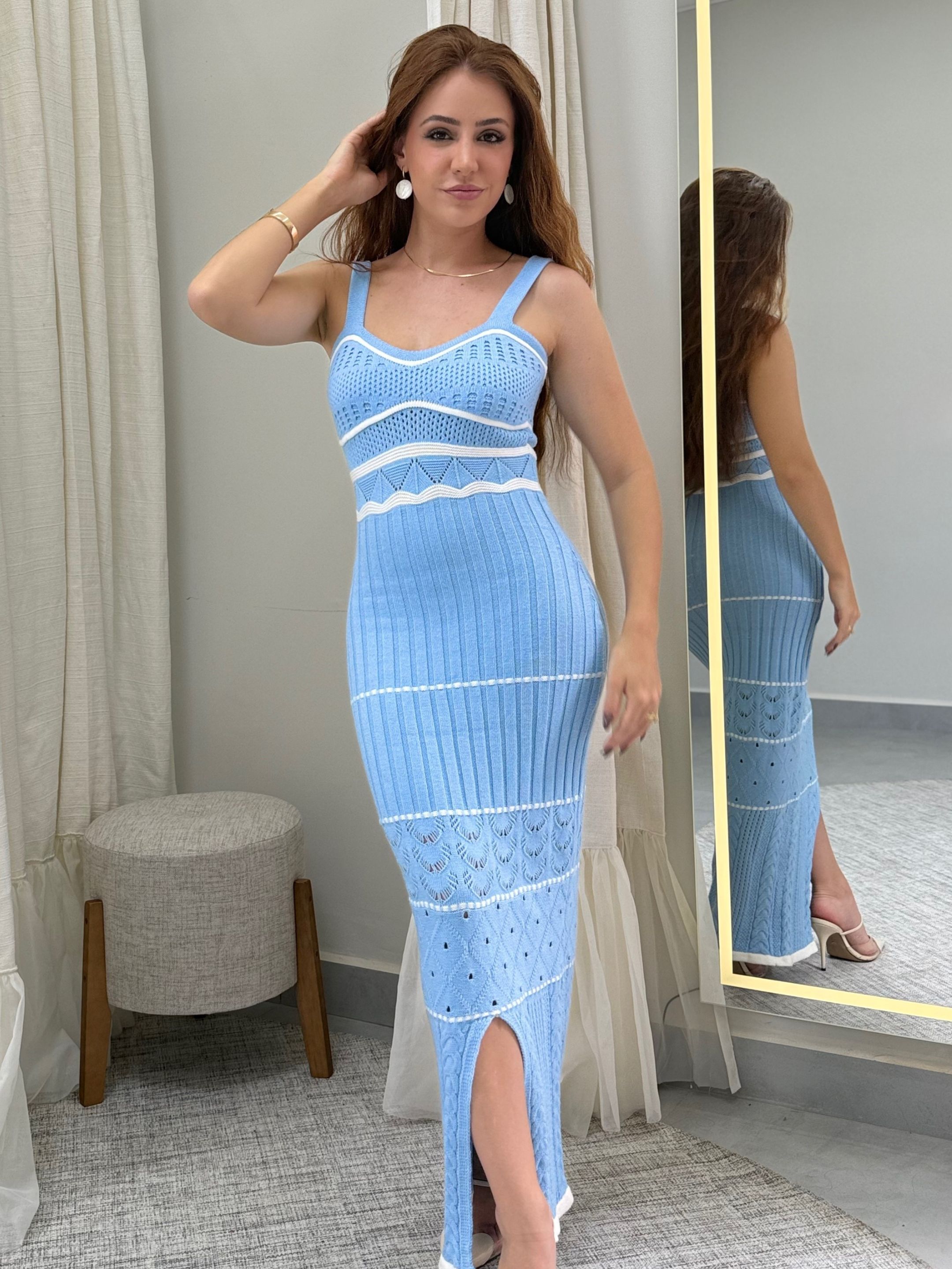 Vestido Canelado Nicole A... - Loja Mariah Júlia 
