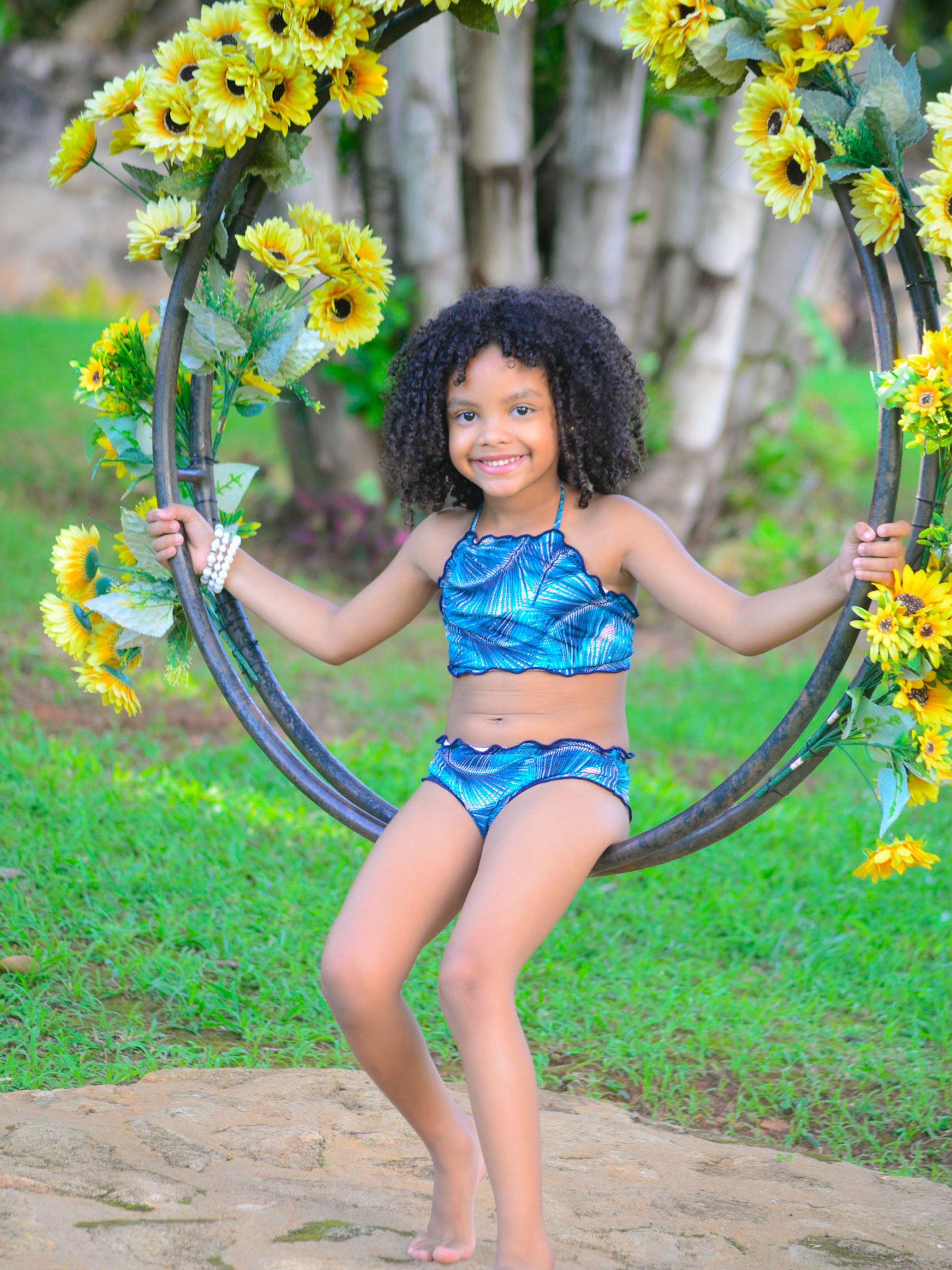 Biquíni Infantil Estampado Azul - Mar & Sol