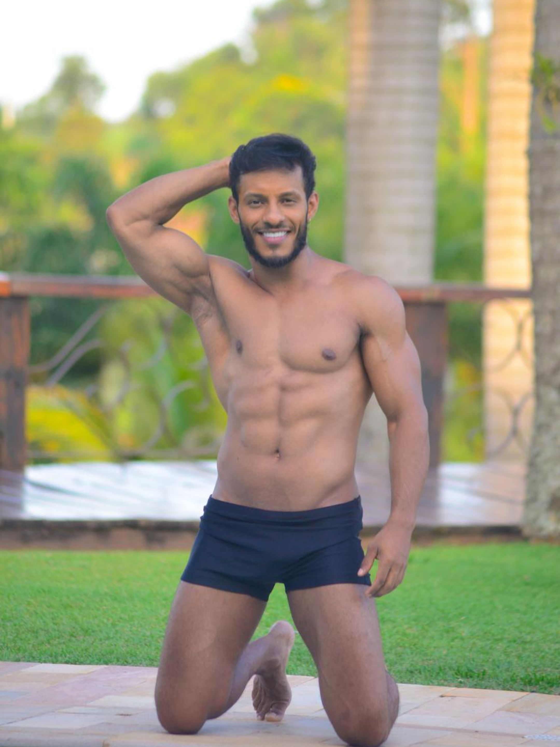 Sunga Boxer Adulto Preta - Mar & Sol