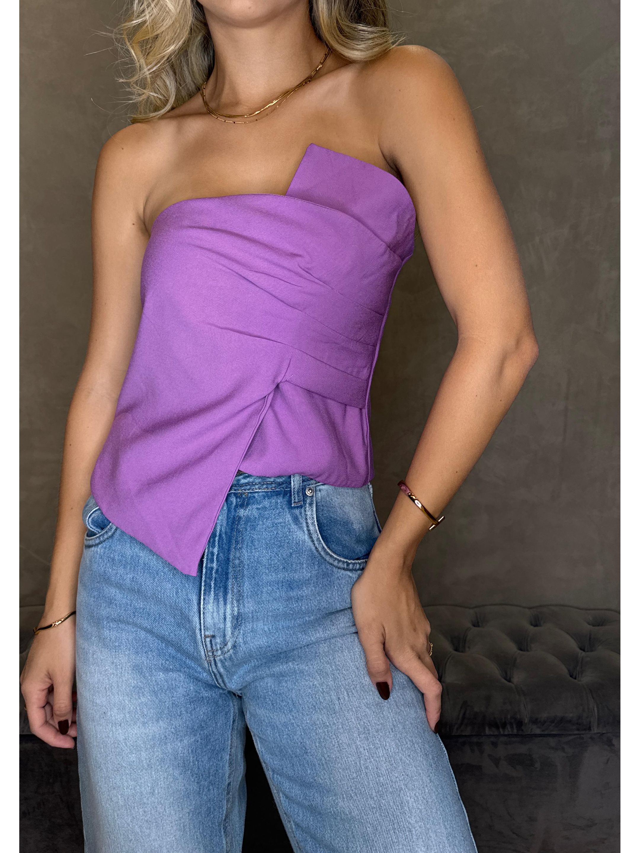 BLUSA MELISSA LILAS - MMUNIZ 