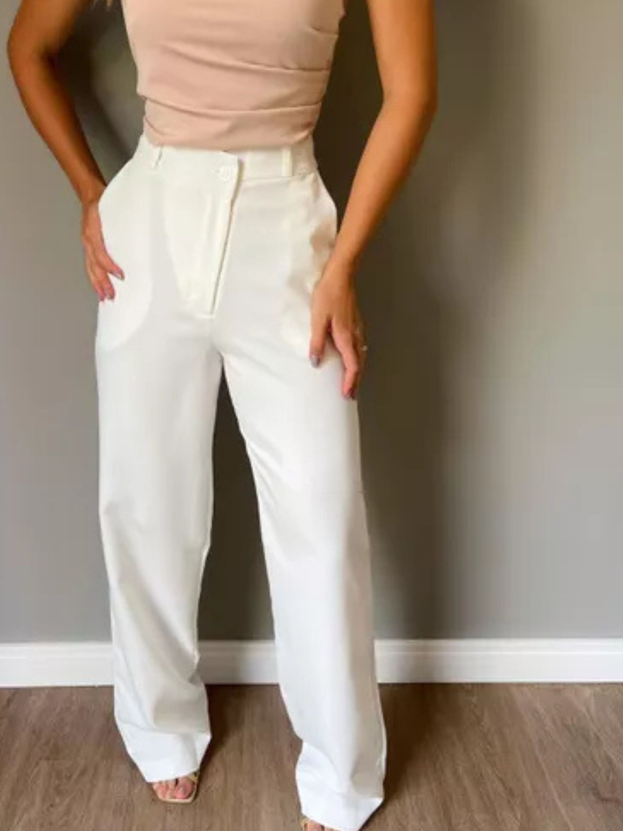 CALÇA PANTALONA CLARA BRANCO - MMUNIZ 