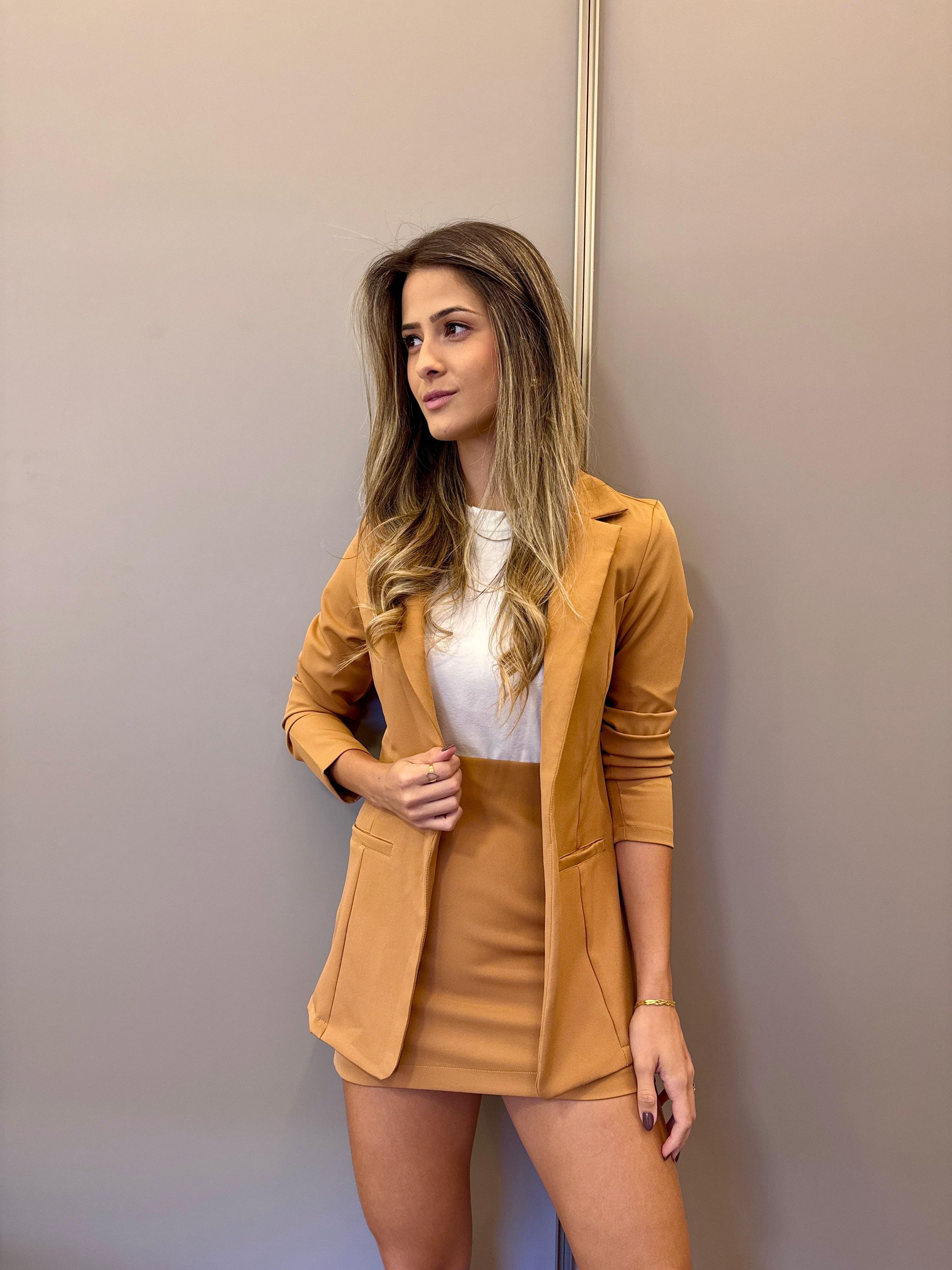 BLAZER ANDRESSA CARAMELO - MMUNIZ 