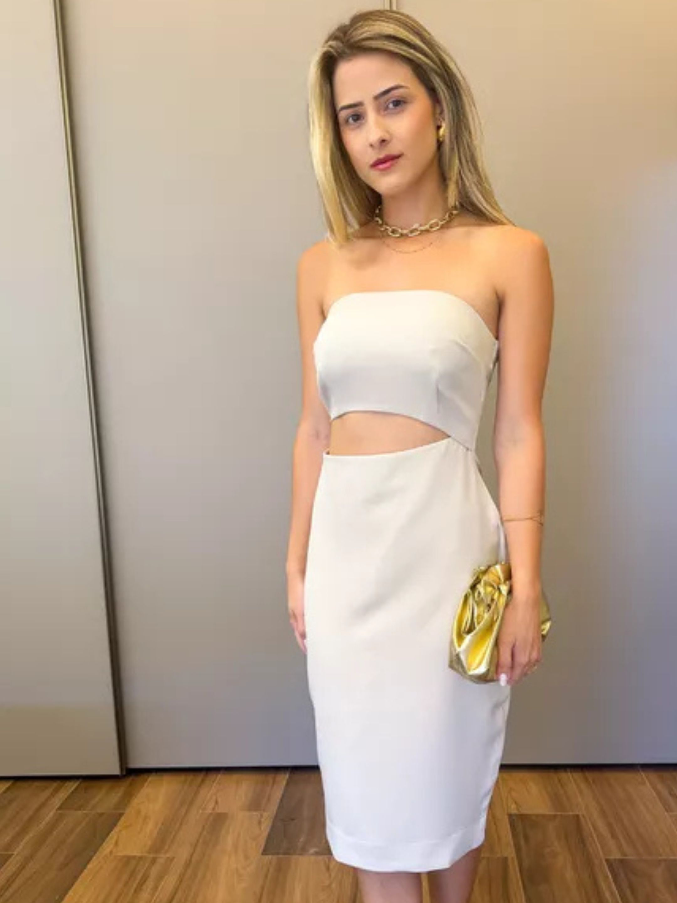 VESTIDO AMANDA NUDE - MMUNIZ 