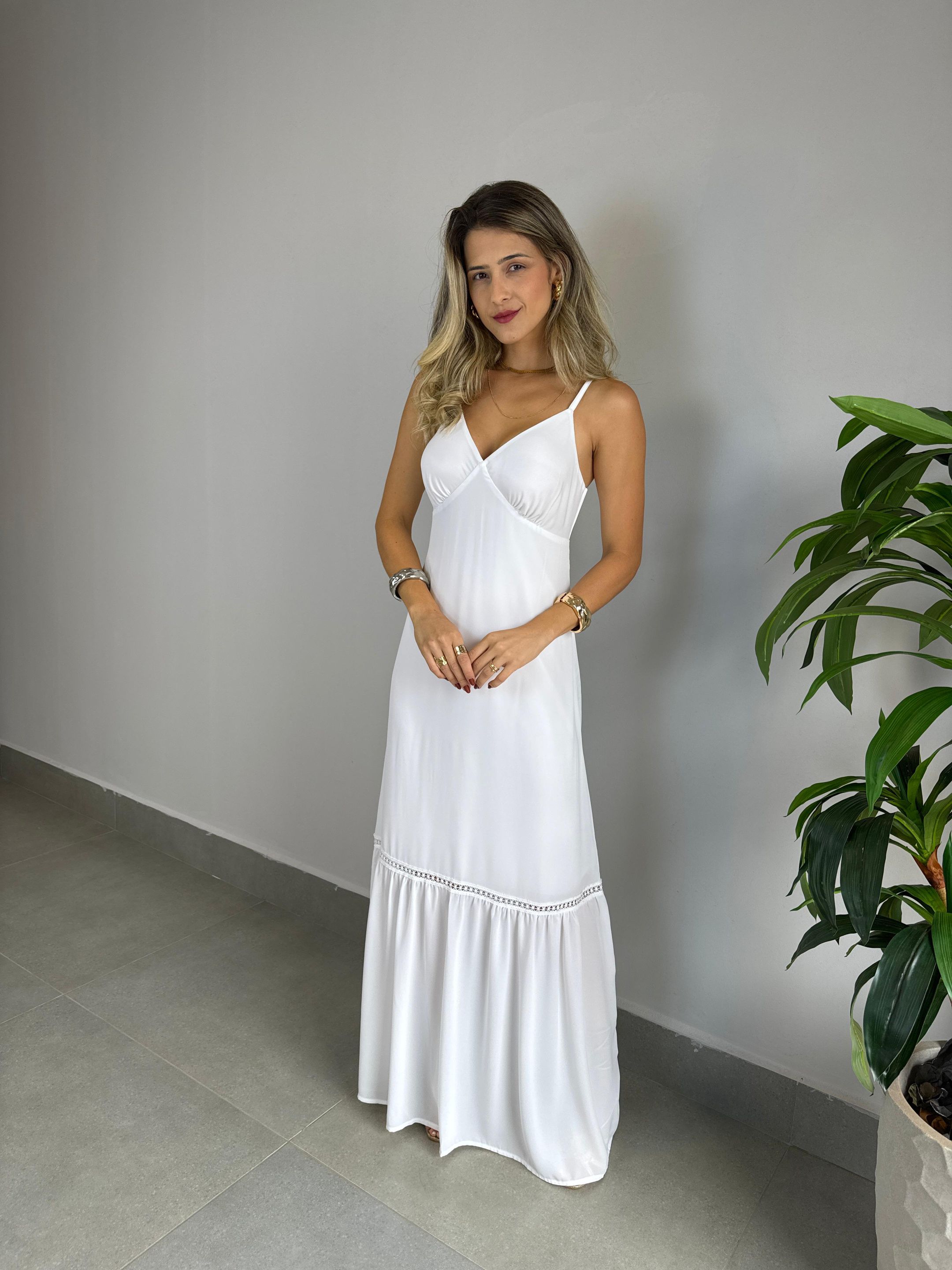 VESTIDO CAROLINA BRANCO - MMUNIZ 