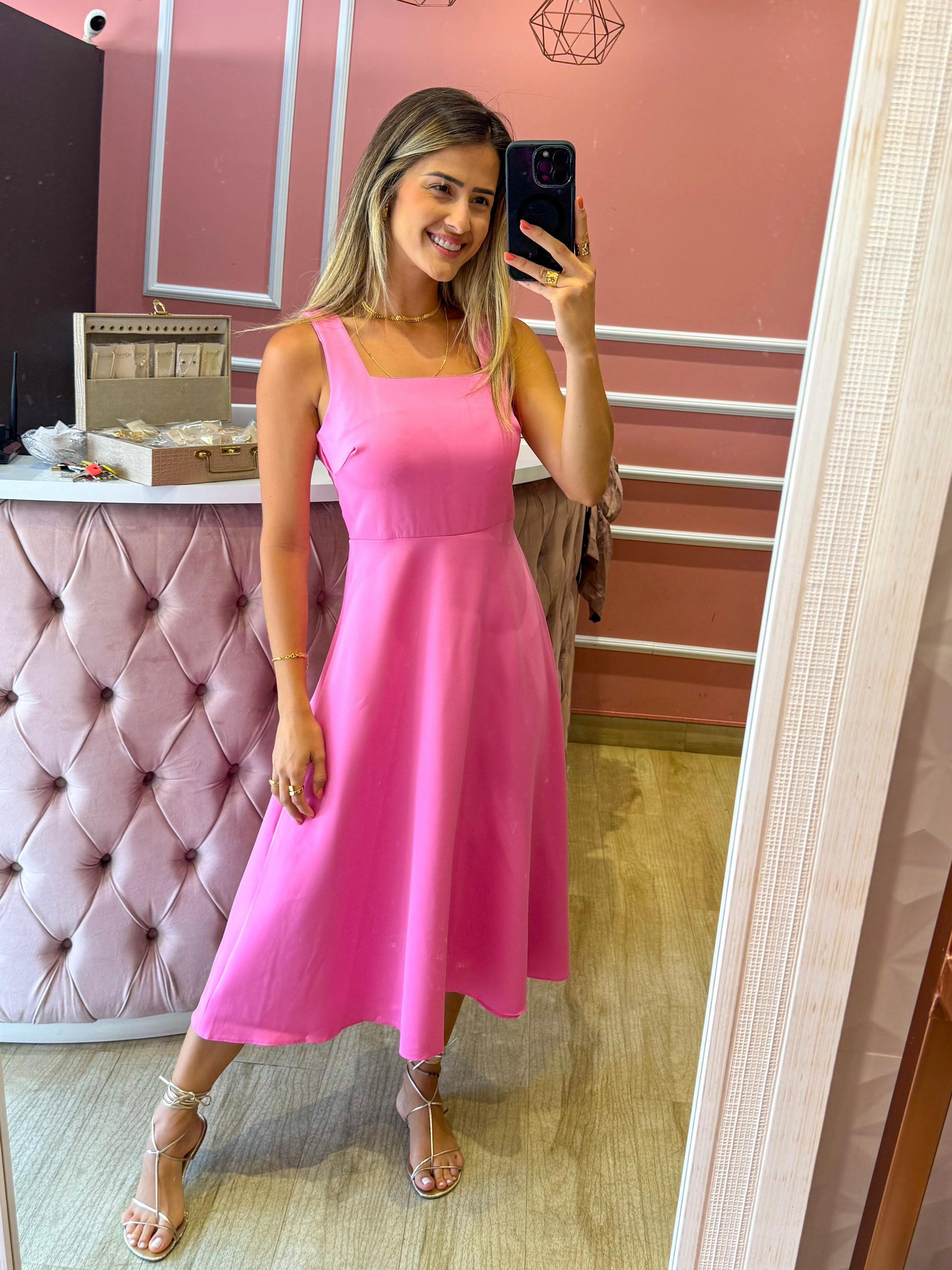 VESTIDO MAIARA ROSA - MMUNIZ 