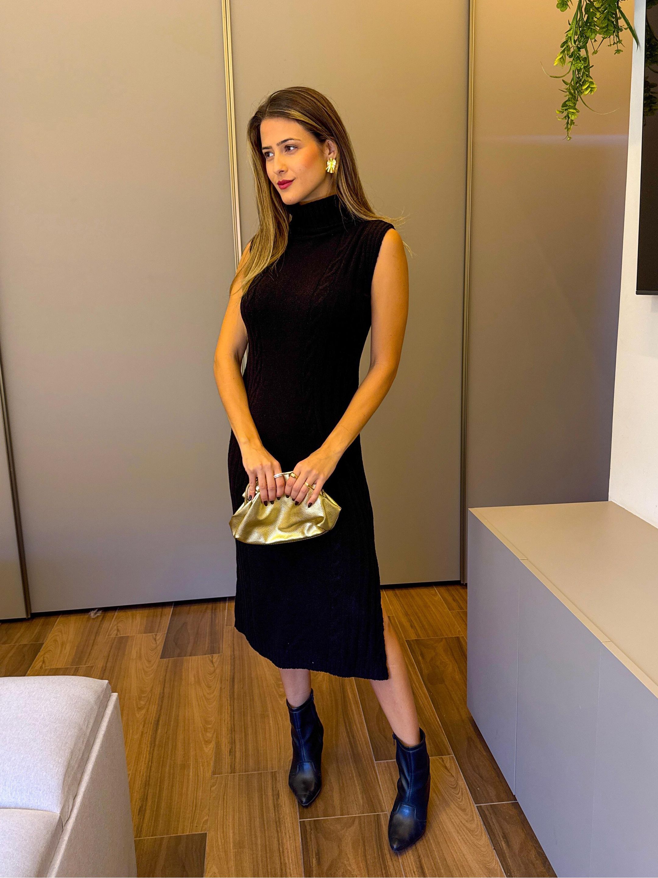 VESTIDO MAFER PRETO - MMUNIZ 