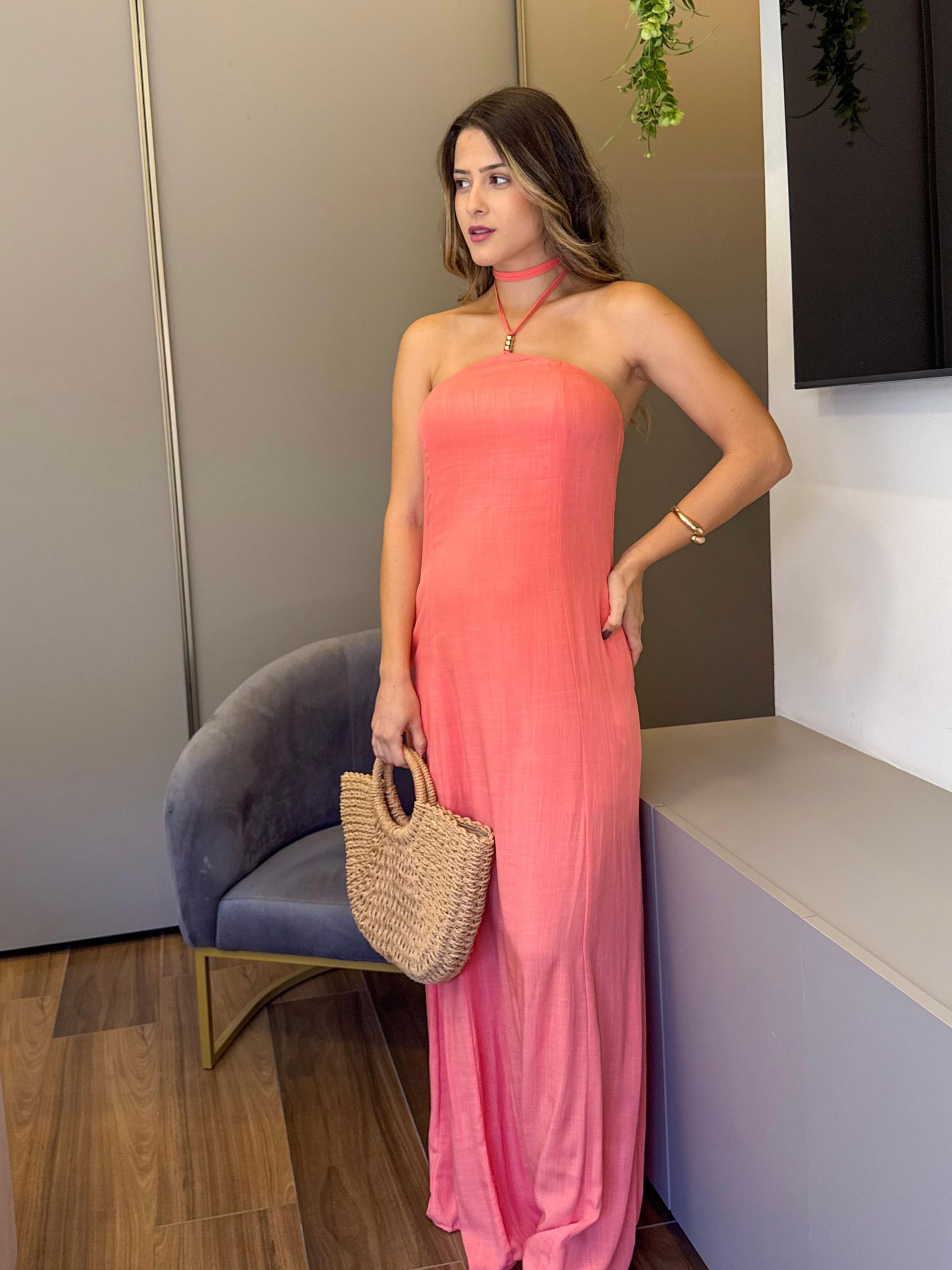 VESTIDO NATÁLIA CORAL - MMUNIZ 