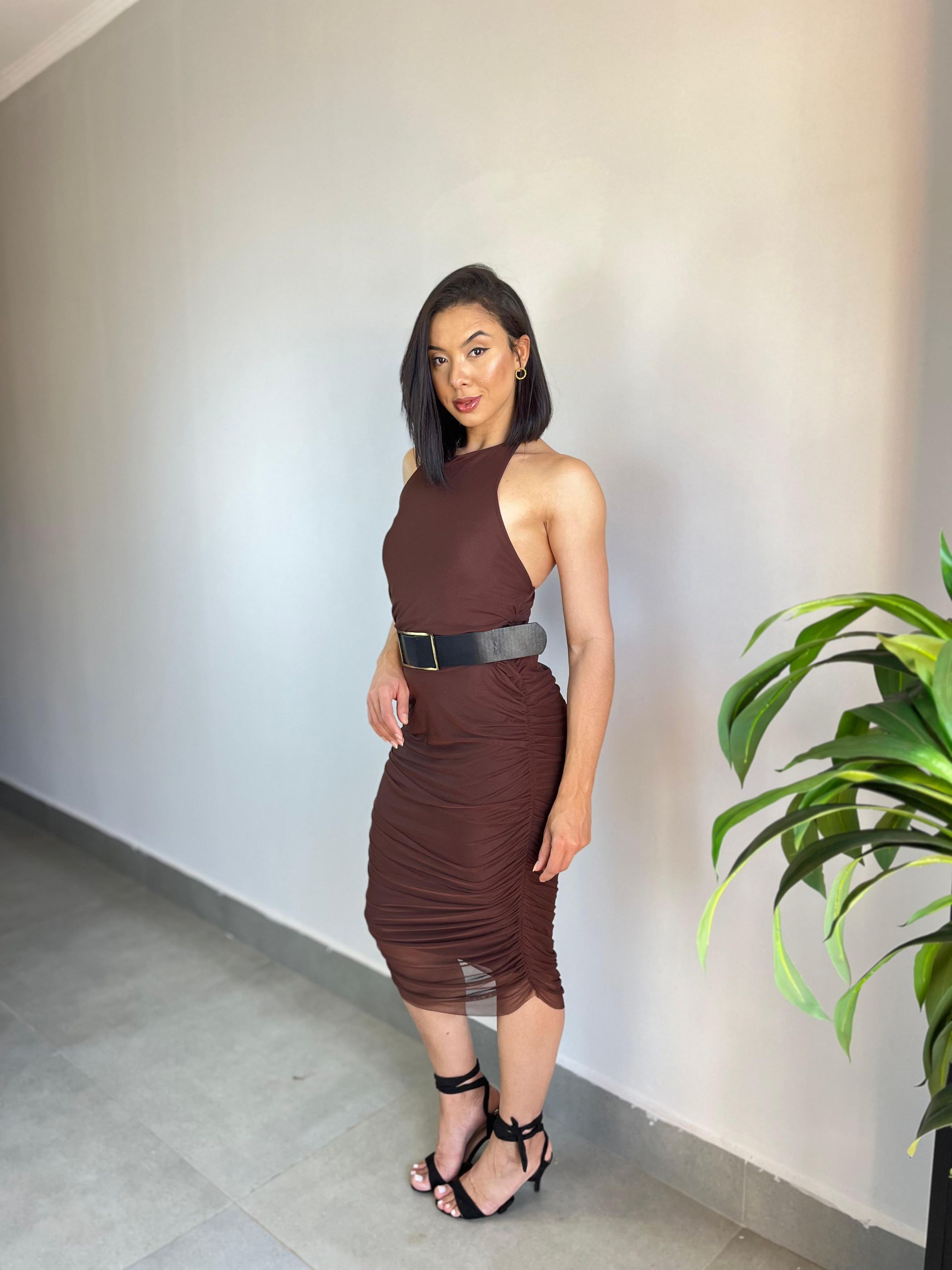 VESTIDO TARCILA MARROM - MMUNIZ 