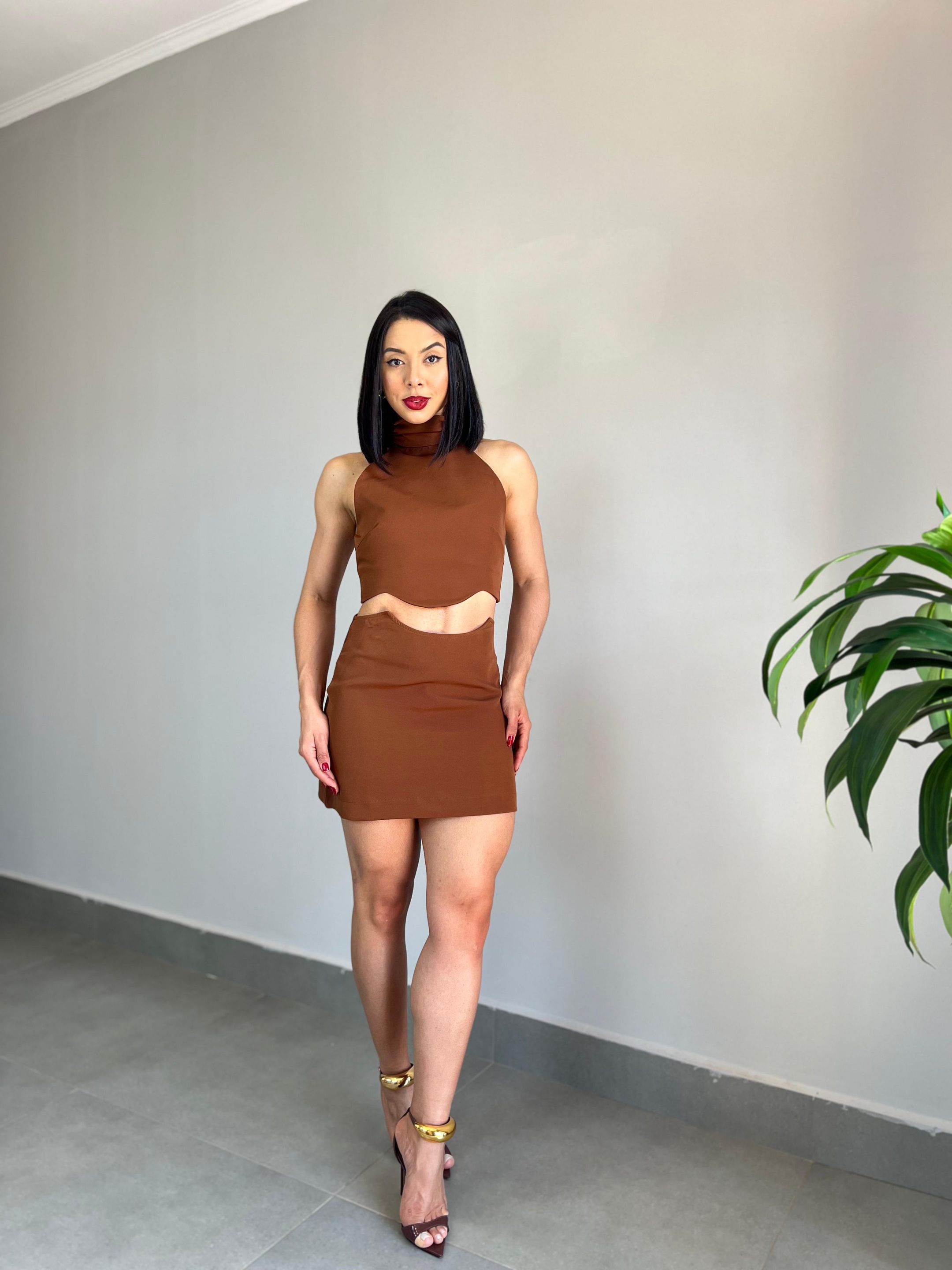 CONJUNTO LILA MARROM - MMUNIZ 