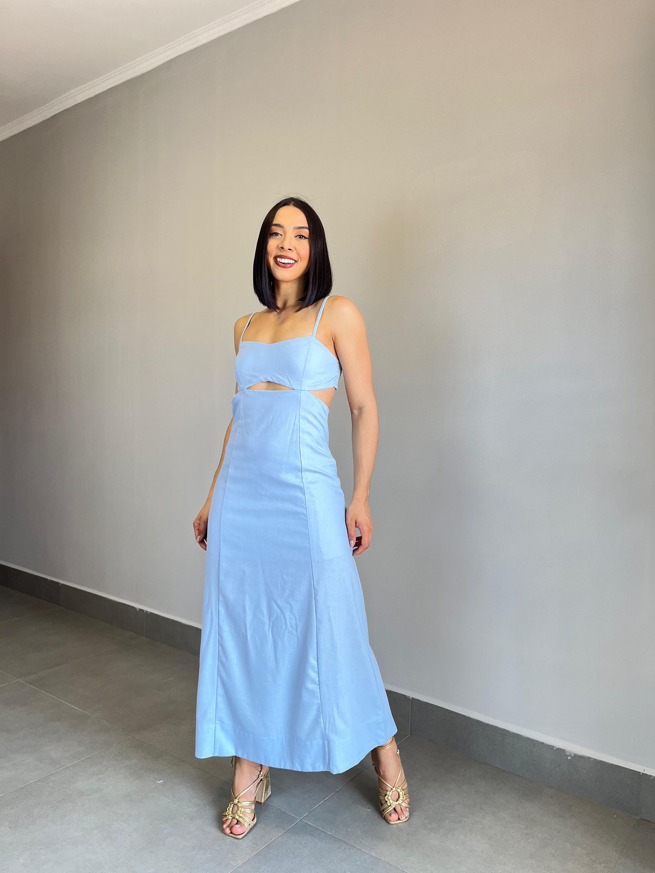VESTIDO BARBARA AZUL - MMUNIZ 
