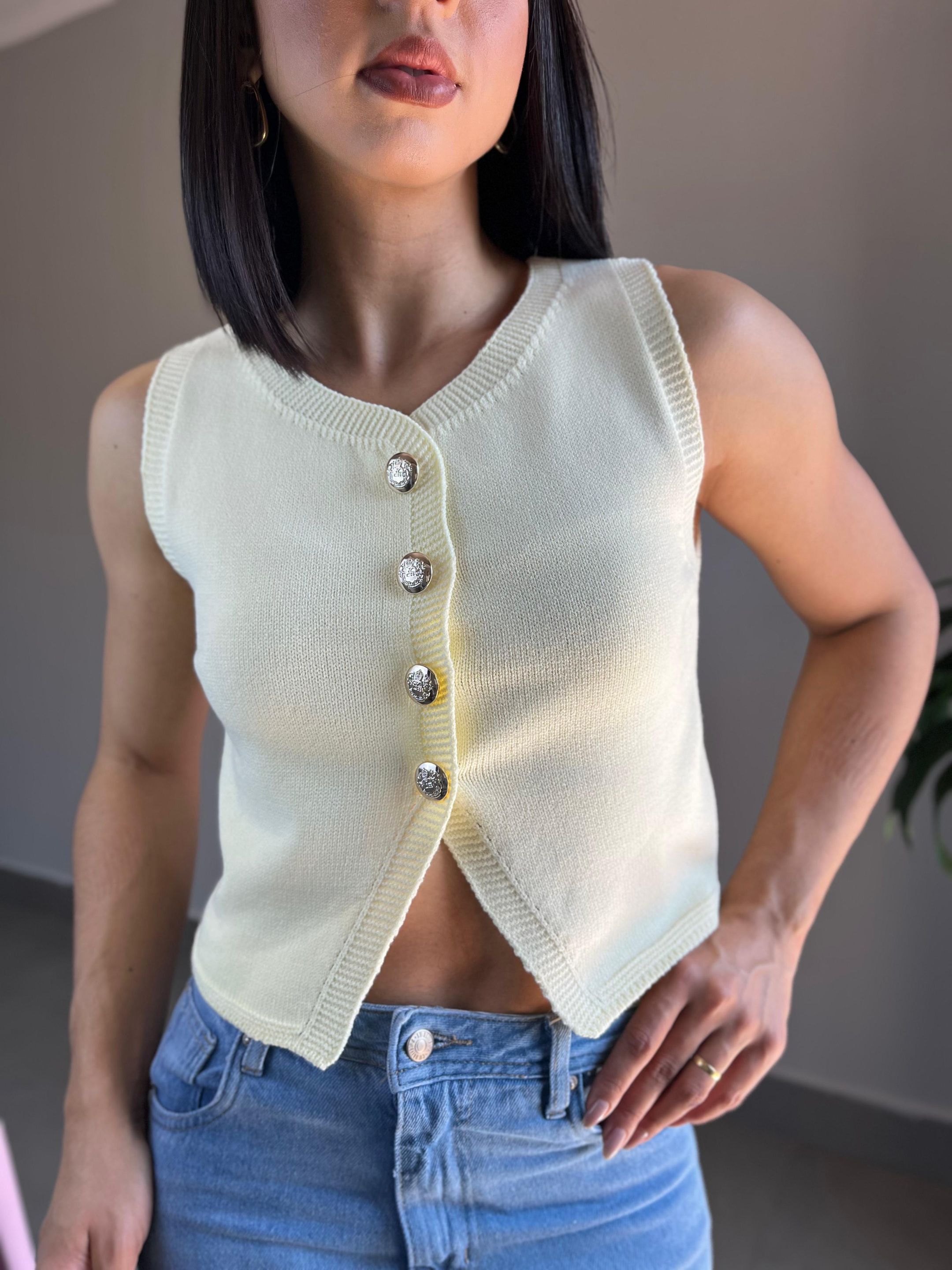 BLUSA ISABEL AMARELO - MMUNIZ 