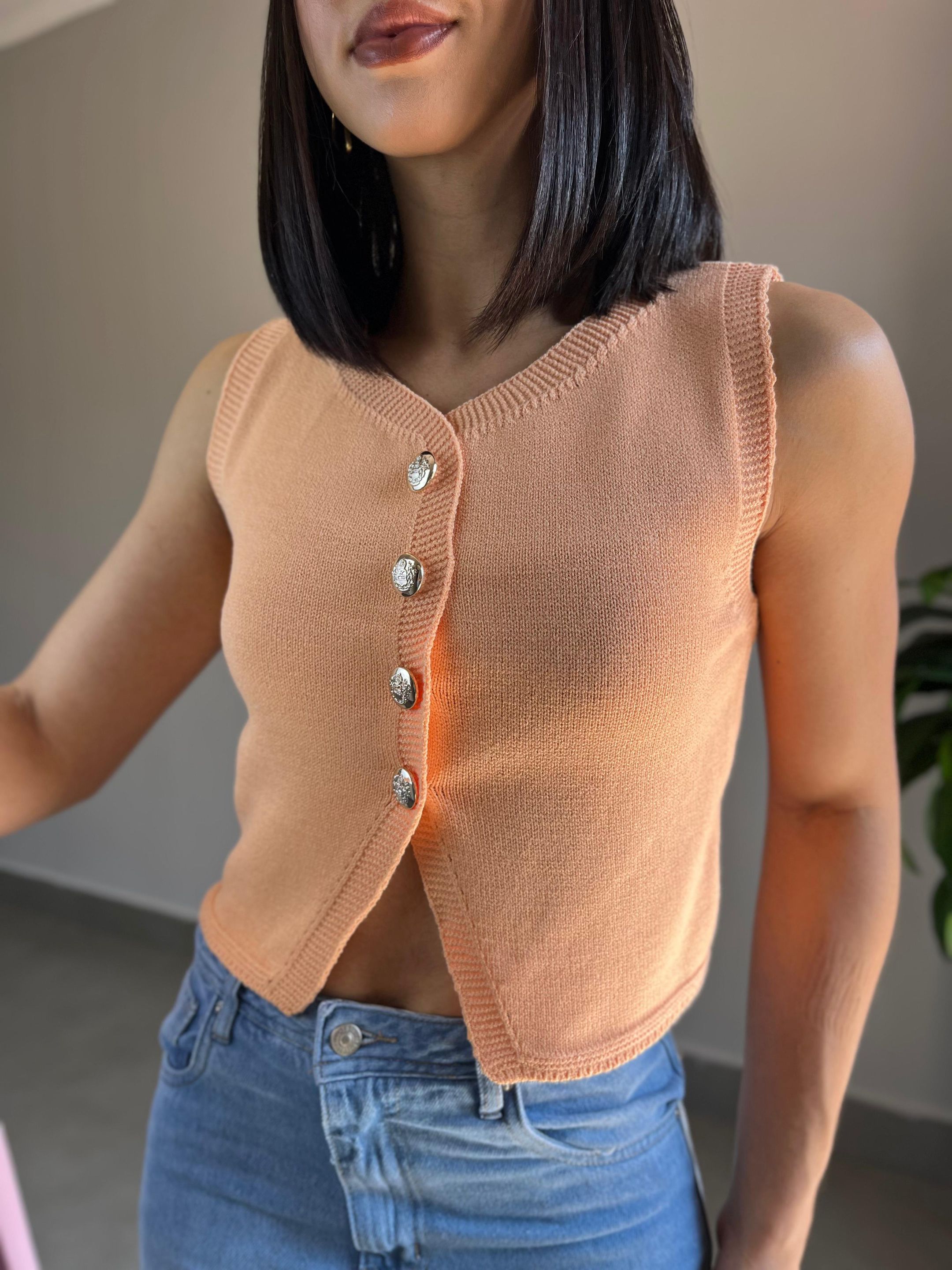 BLUSA ISABEL LARANJA - MMUNIZ 