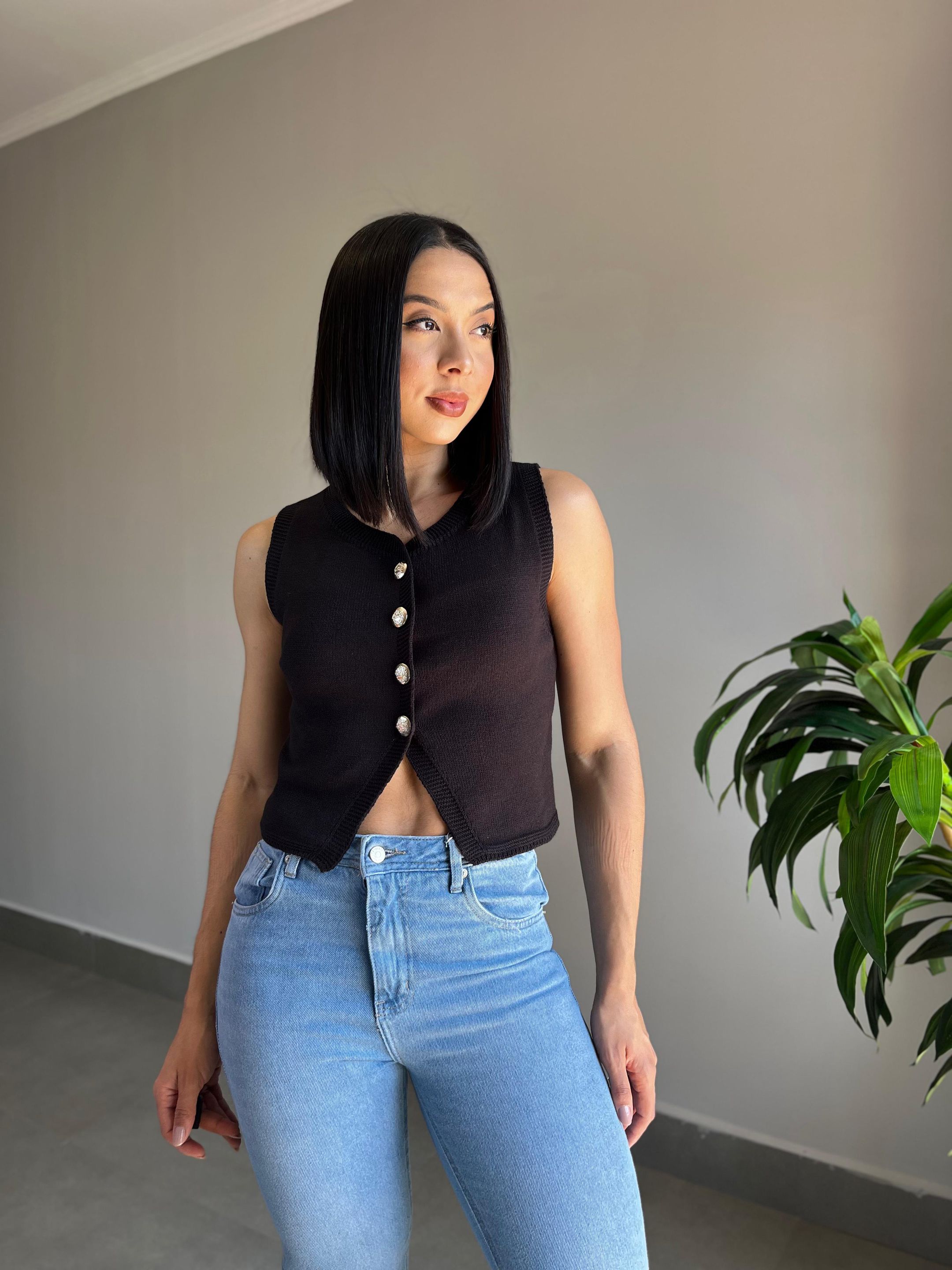 BLUSA ISABEL PRETO - MMUNIZ 