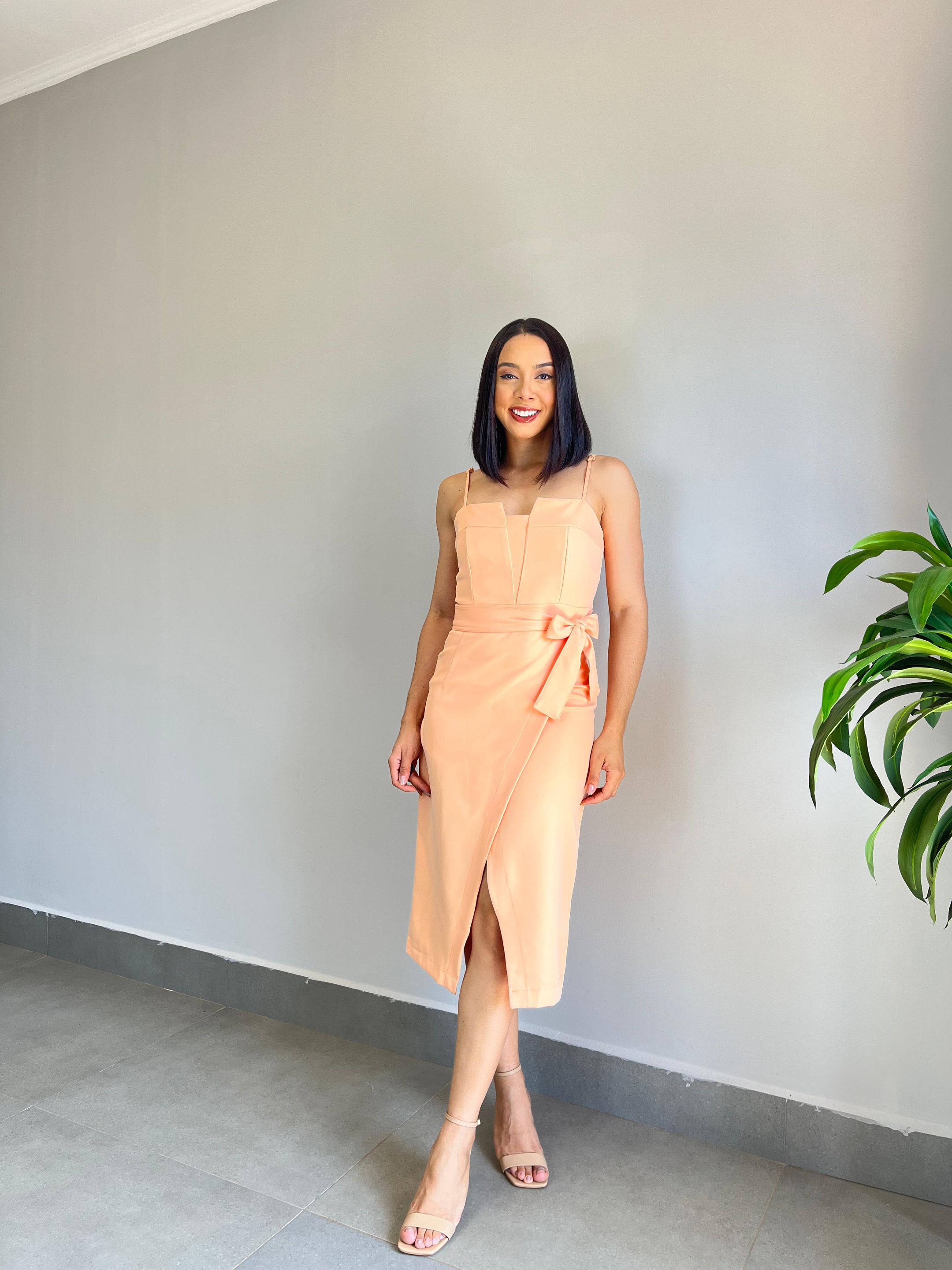 VESTIDO GIOVANA LARANJA - MMUNIZ 