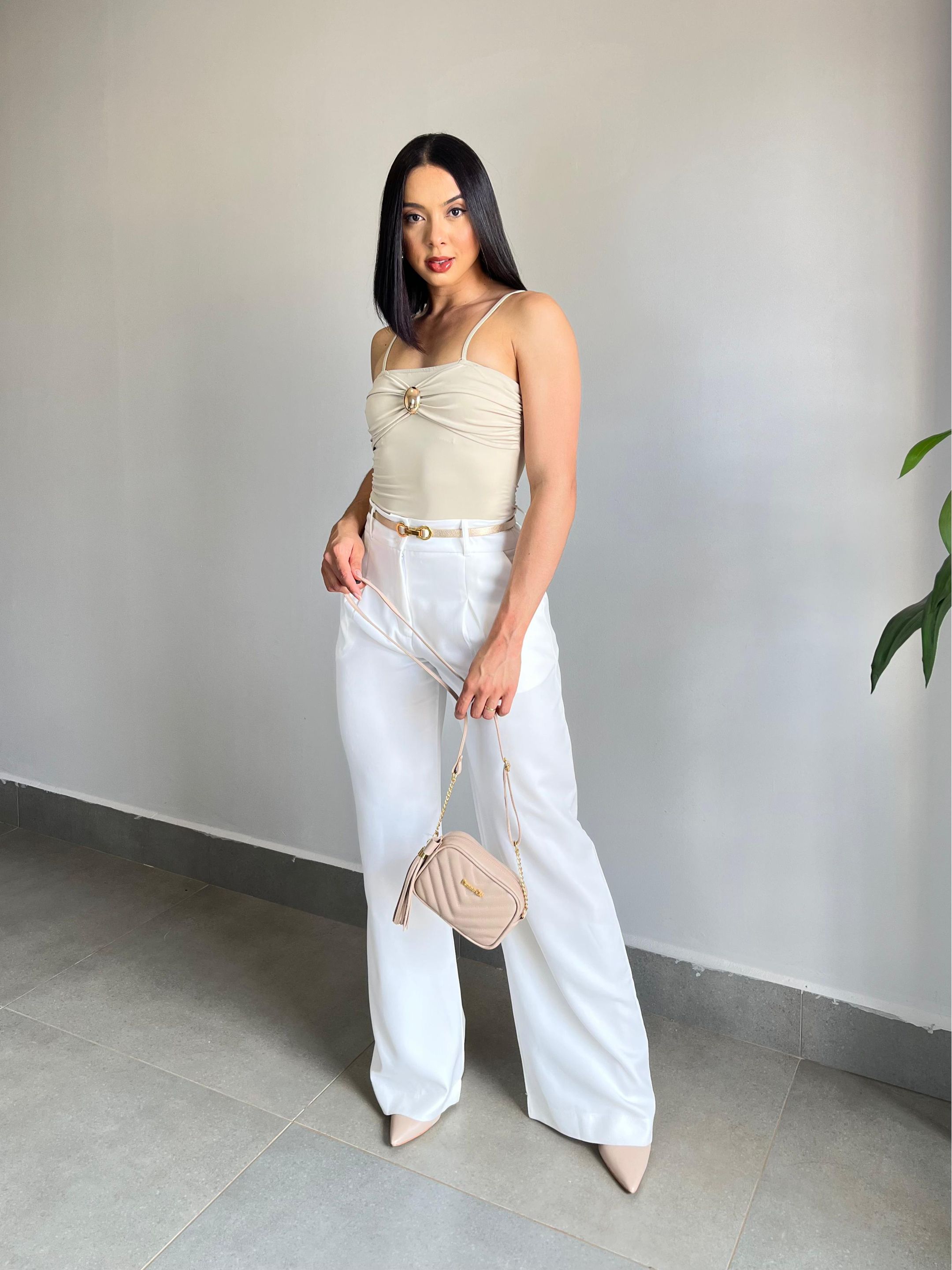 CALÇA PANTALONA RENATA BRANCO - MMUNIZ 