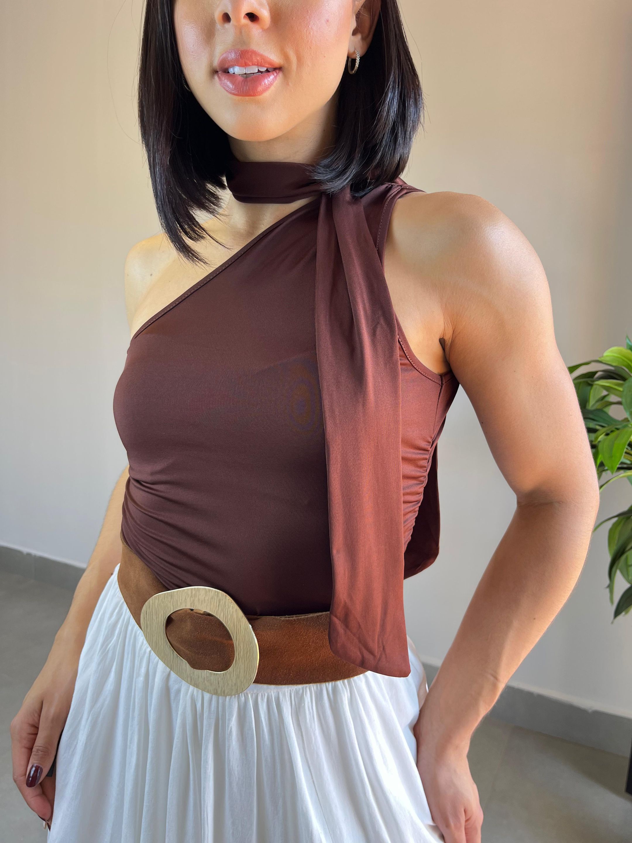 BLUSA MELINA MARROM - MMUNIZ 