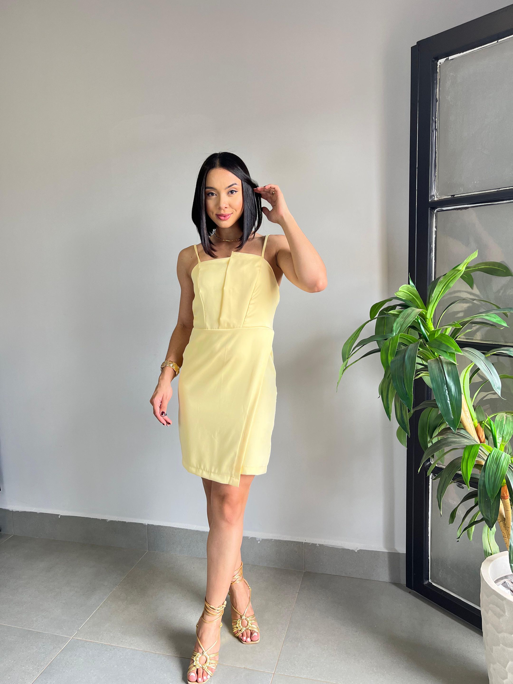 VESTIDO VITÓRIA AMARELO - MMUNIZ 