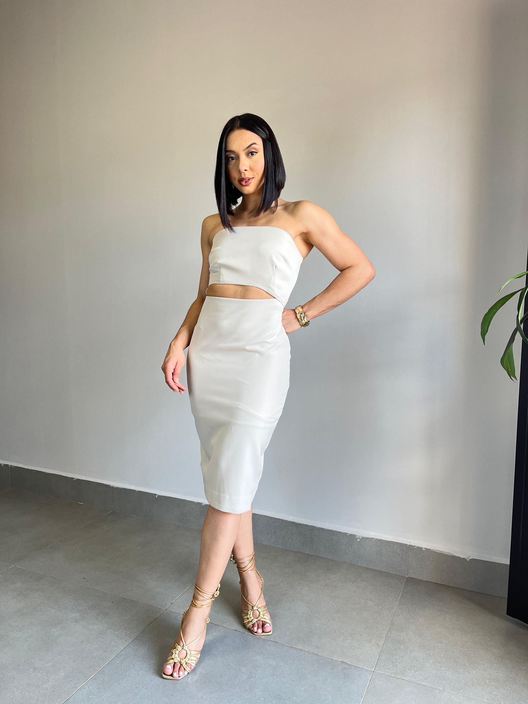 VESTIDO AMANDA NUDE - MMUNIZ 