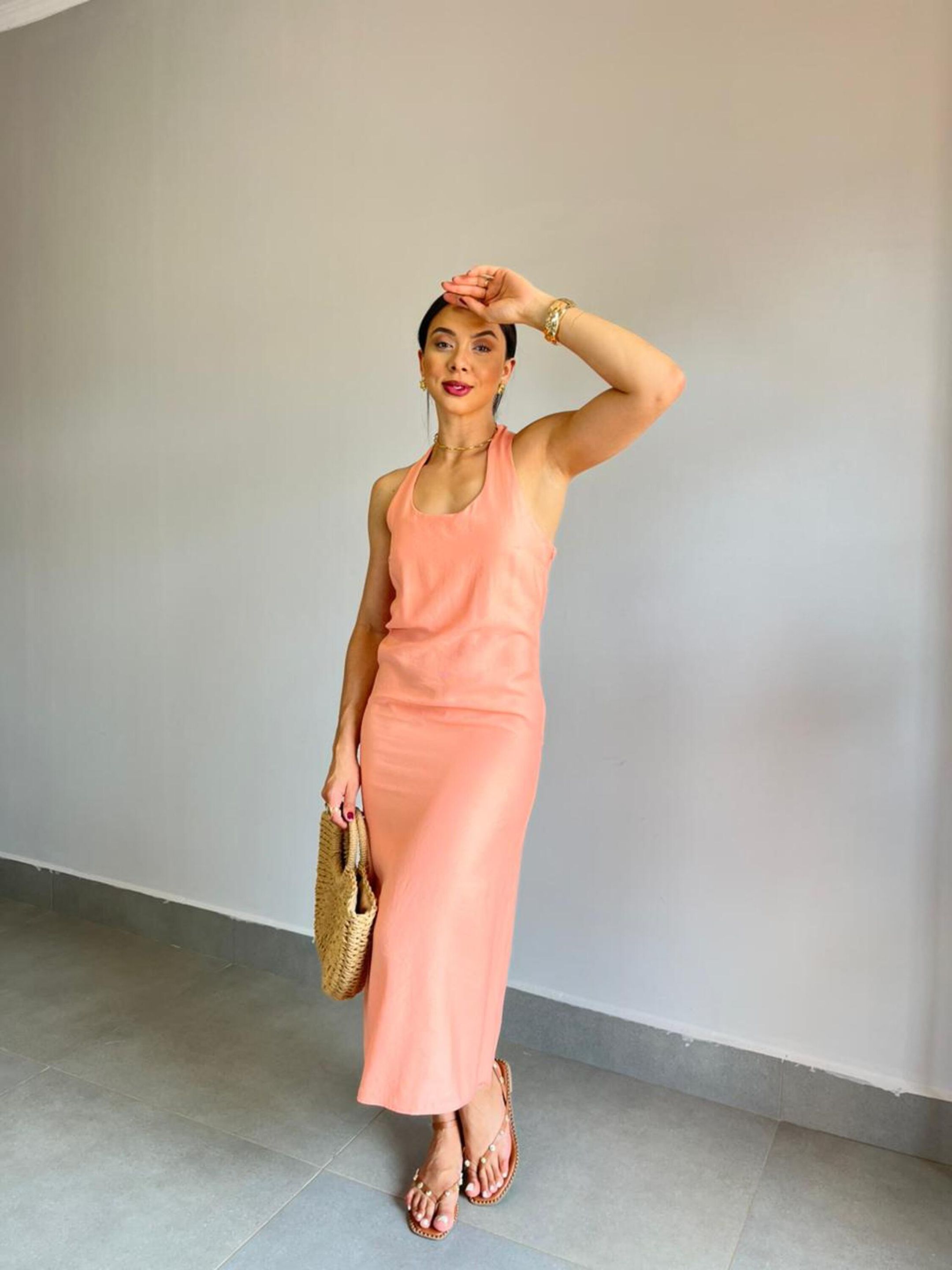 VESTIDO PAMELA LARANJA - MMUNIZ 