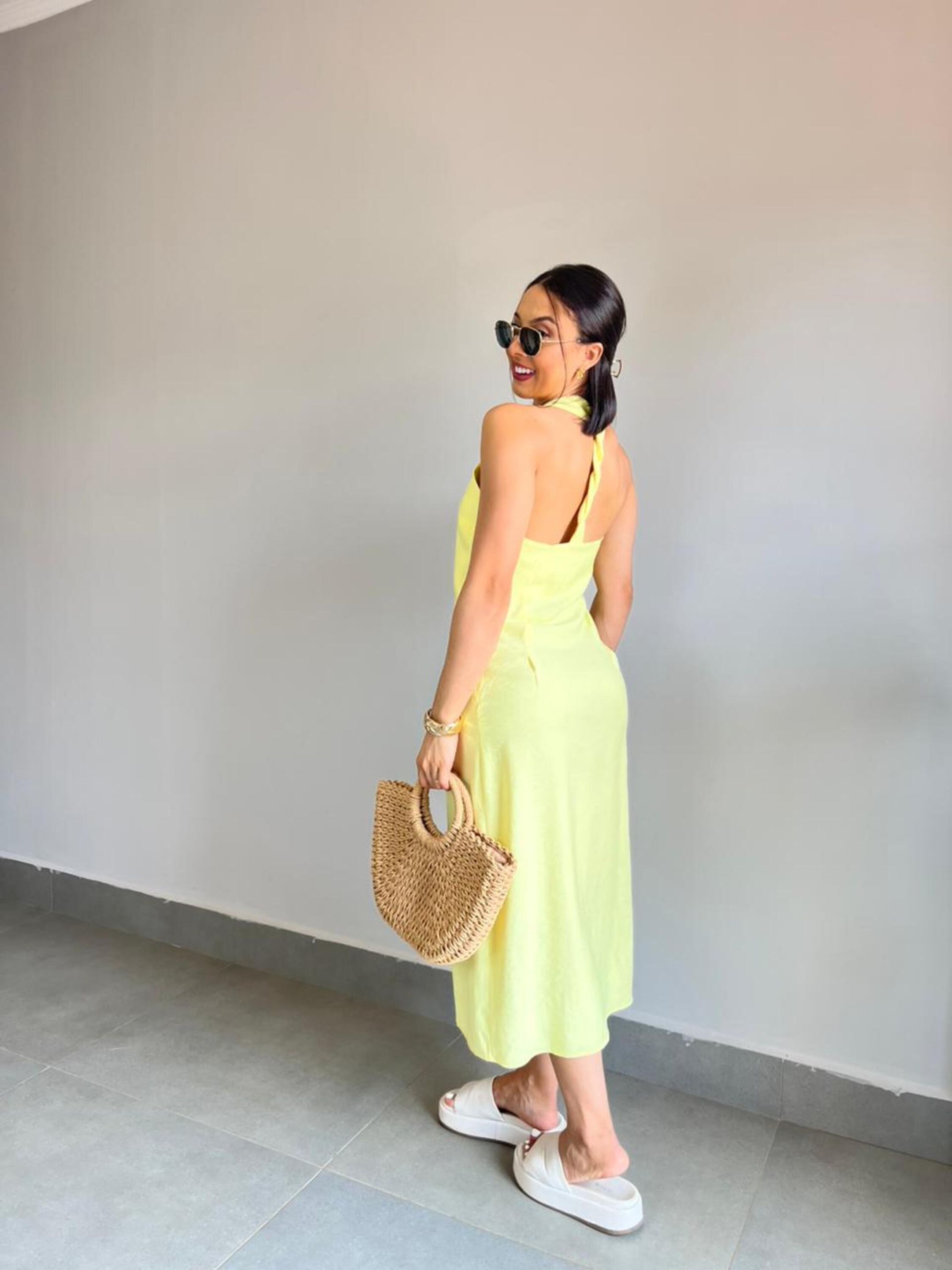 VESTIDO PAMELA AMARELO - MMUNIZ 