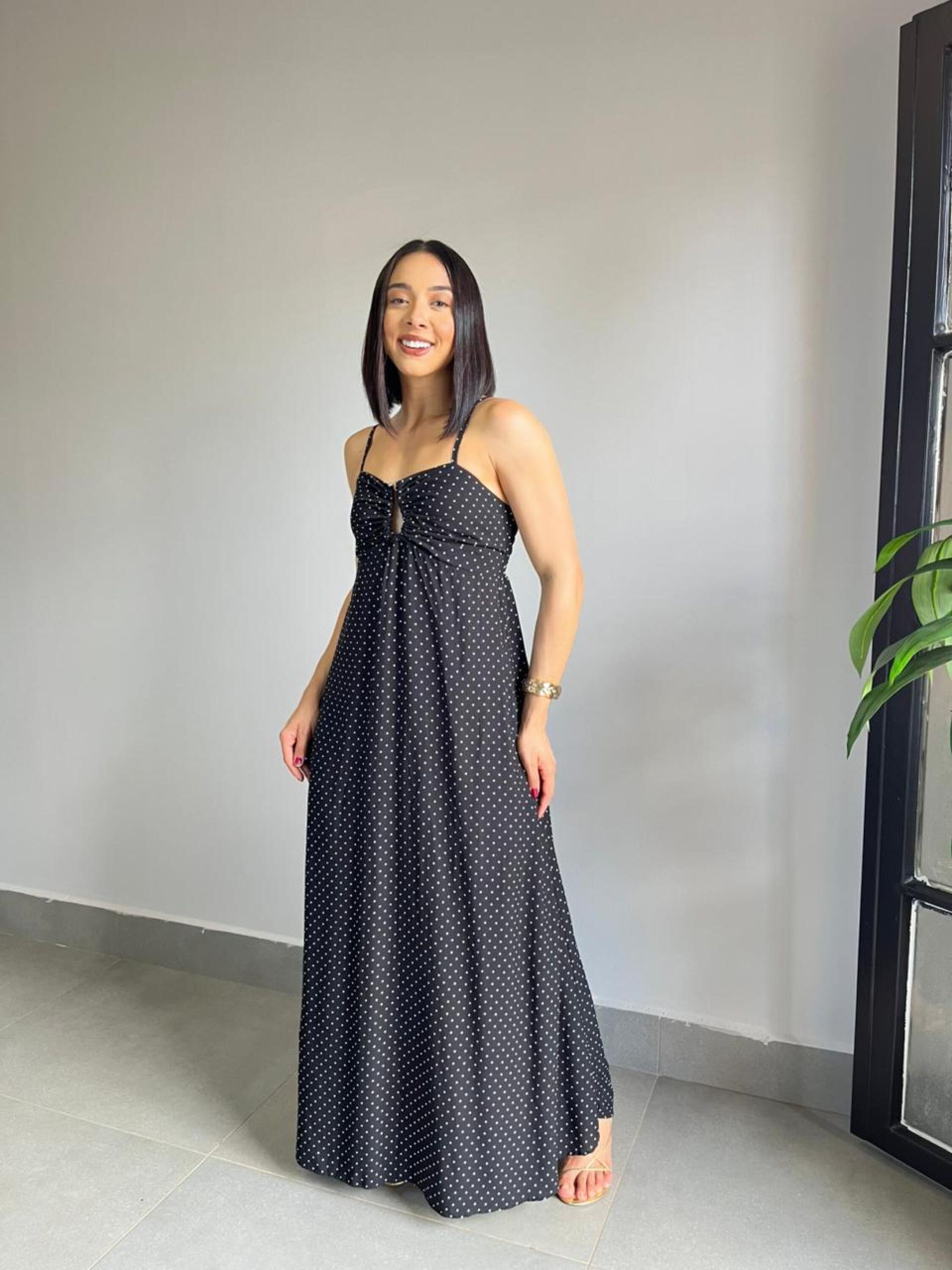 VESTIDO POÁ PRETO - MMUNIZ 