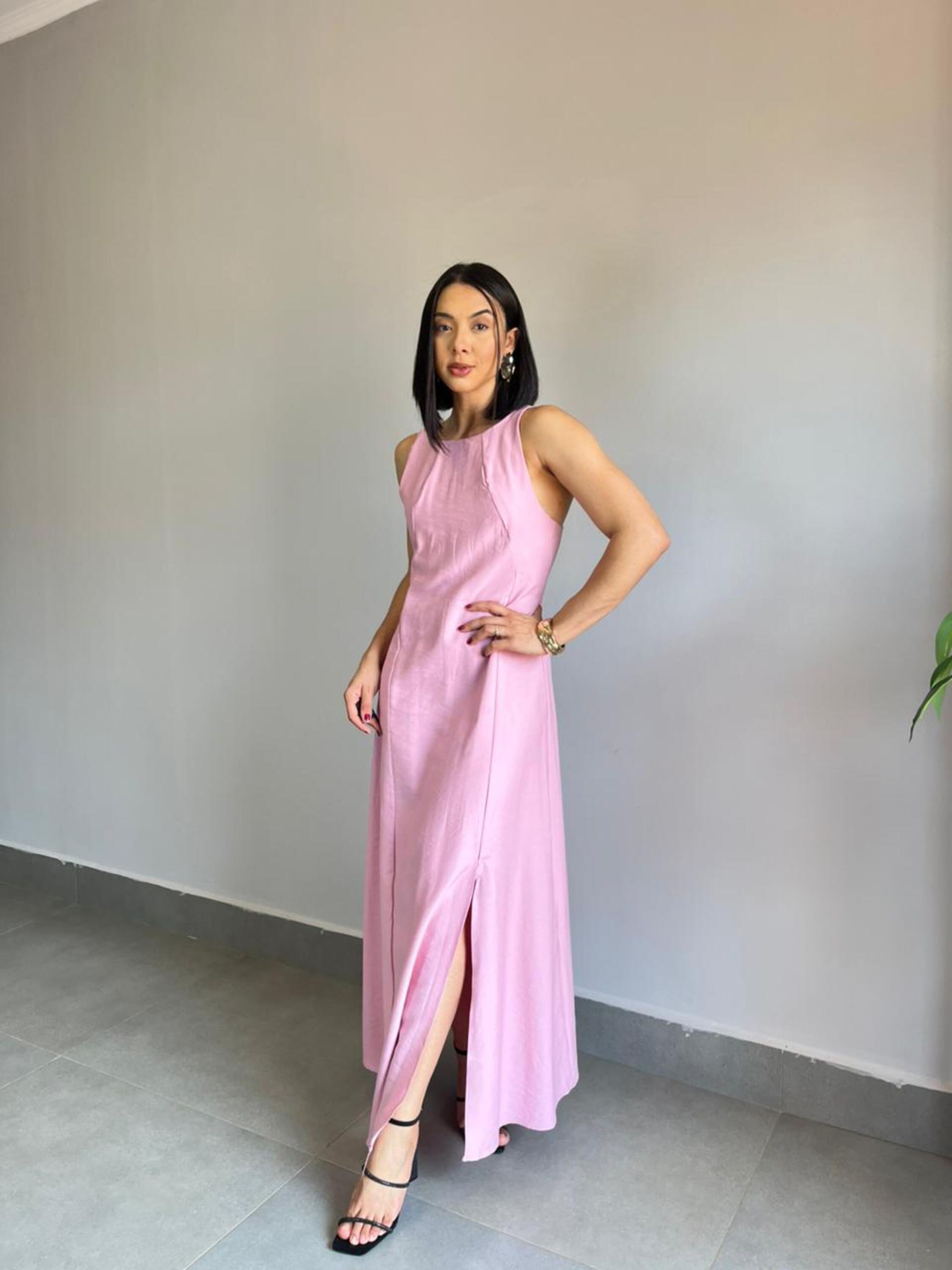 VESTIDO ELISA ROSA - MMUNIZ 