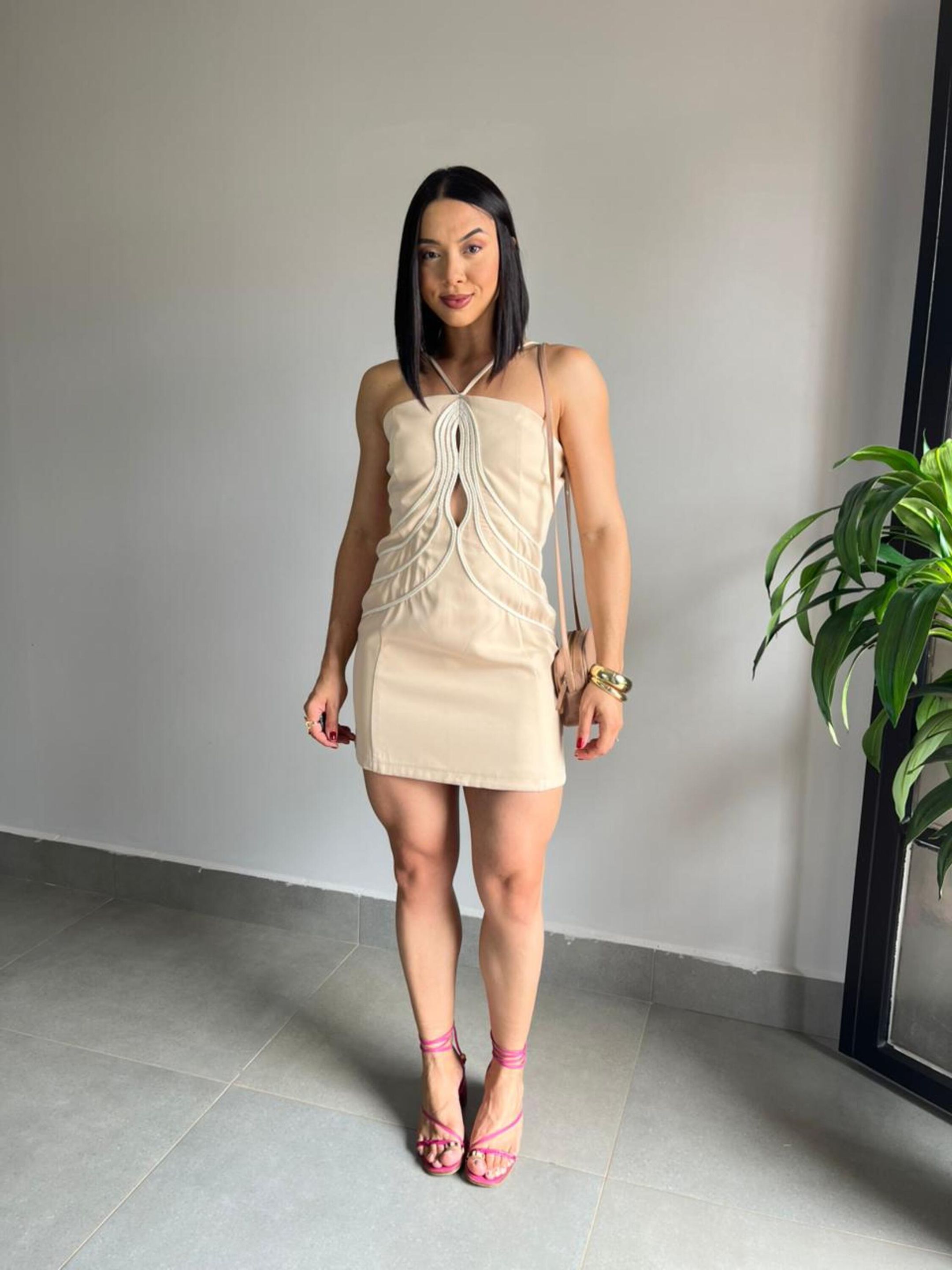 VESTIDO MALU NUDE - MMUNIZ 