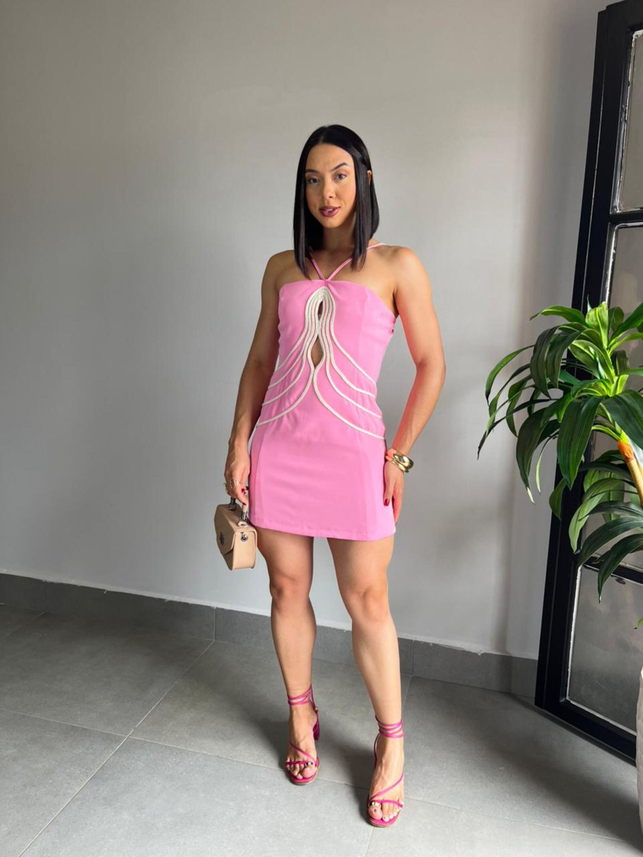 VESTIDO MALU ROSA - MMUNIZ 