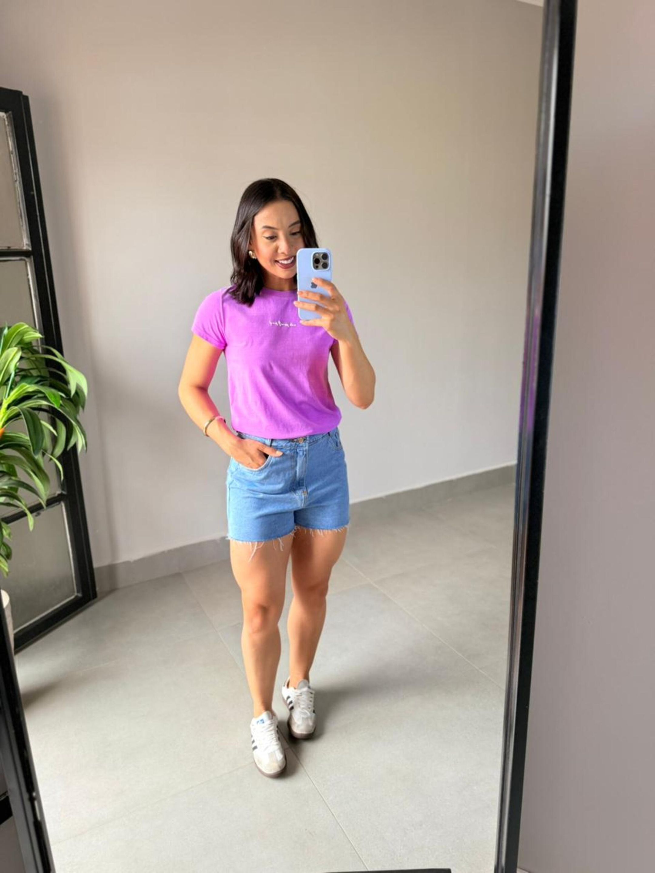 T-SHIRT FRASES ROXO - MMUNIZ 